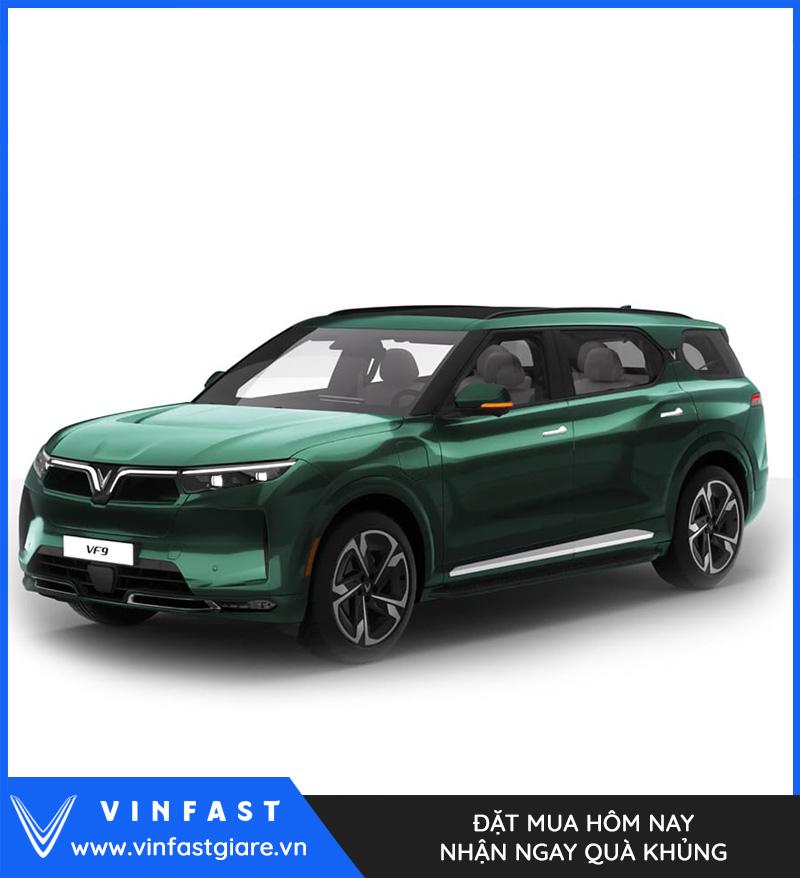Vinfast VF9 plus màu xanh rêu