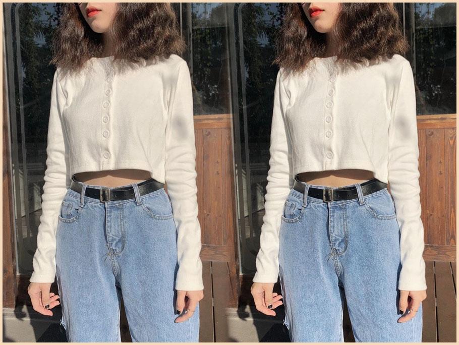 áo croptop dài tay