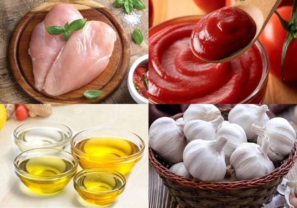 Nguyên liệu làm gà rán sốt cay H&S