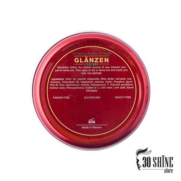 thông tin thành phần sáp glanzen clay wax