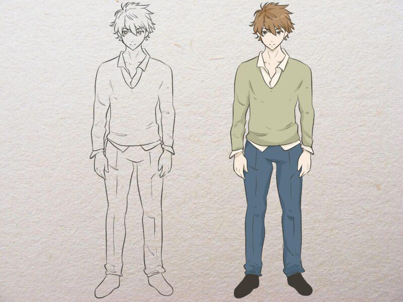 Hướng dẫn phác thảo hình dáng tổng thể cho đôi mắt anime dễ nhất bằng bút chì