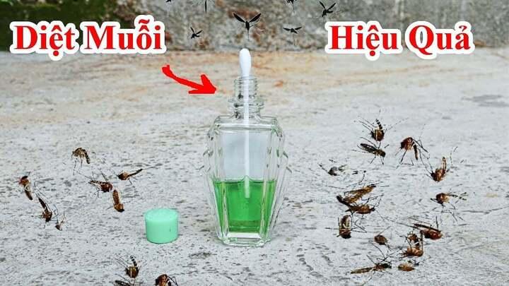 Mẹo cắm bông tăm vào lọ dầu gió có tác dụng đuổi muỗi hiệu quả. (Ảnh: eBay)