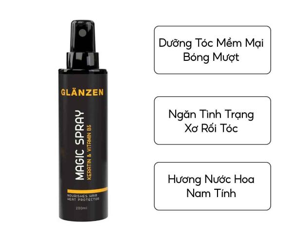 Glanzen Magic Spray có thiết kế nhỏ gọn, tiện lợi, dễ sử dụng