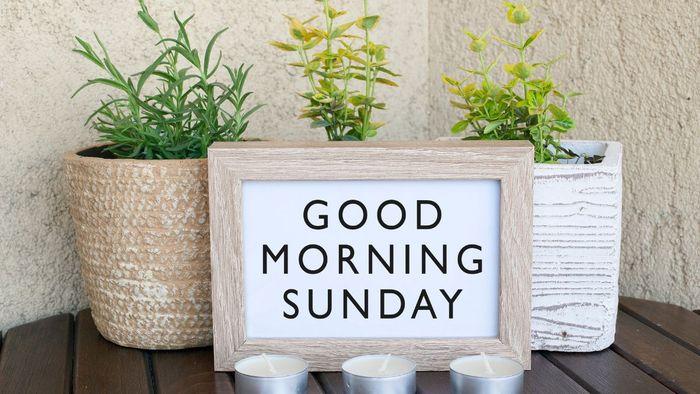 Hình ảnh ngày chủ nhật tươi vui và đầy năng lượng