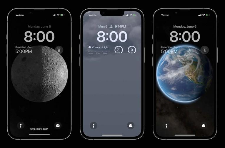 Phiến bản hệ điều hành iOS 16 mới với bộ hình nền động mới lấy chủ đề về Thiên văn học