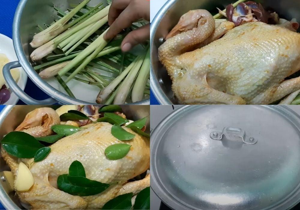 Luộc gà không cần nước