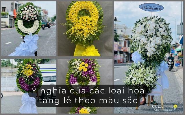 Ý nghĩa hoa đám tang theo màu sắc