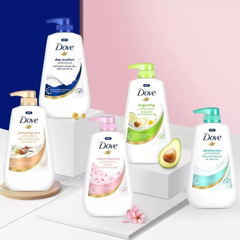 Sữa Tắm Dove Dưỡng Thể Cấp Ẩm, Giúp Da Mềm Mịn