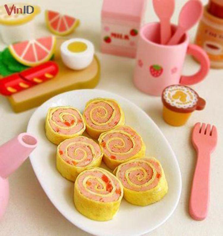 Món trứng hấp vân
