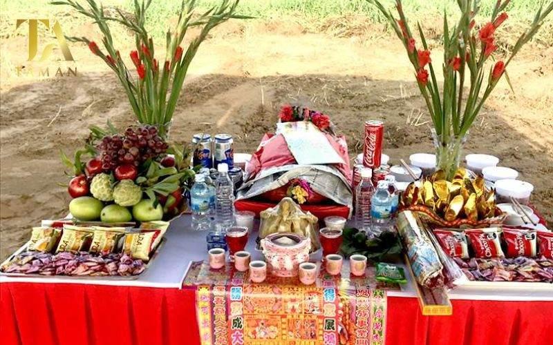 Lễ vật, vật phẩm làm lễ cúng động thổ