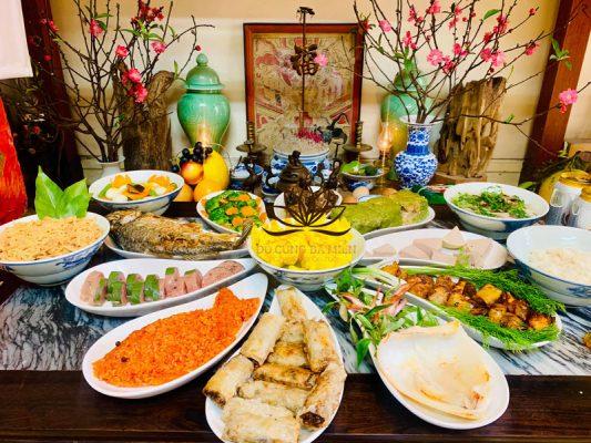 Mâm cúng tết Thanh minh tại nhà