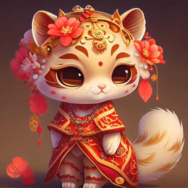 Logo áo lớp con mèo hình 5