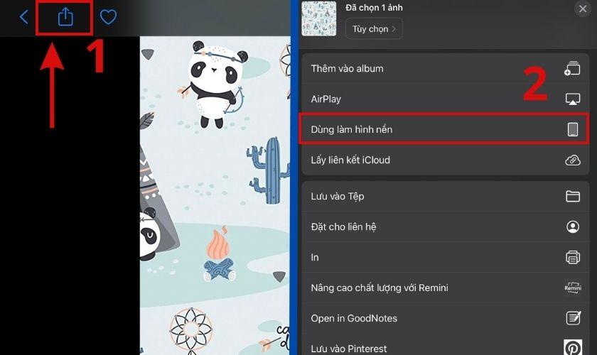 cách cài hình nền ipad