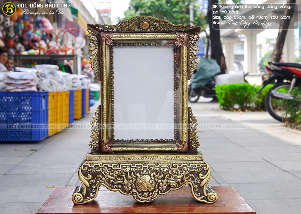 Khung ảnh thờ bằng đồng