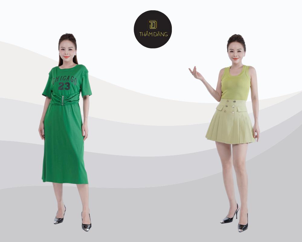 màu xanh lá kết hợp với màu gì phù hợp