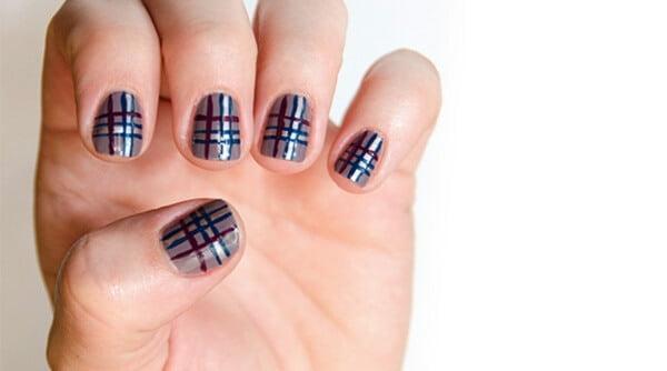 Hướng dẫn cách vẽ nail caro đơn giản dễ làm