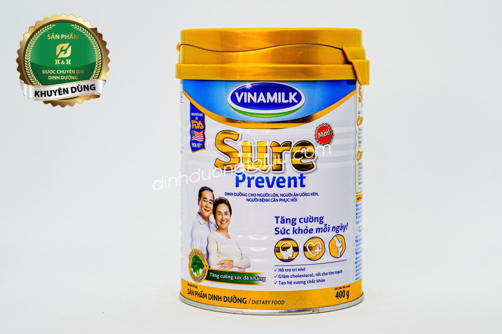 Sữa bột Vinamilk Sure Prevent dành cho người lớn