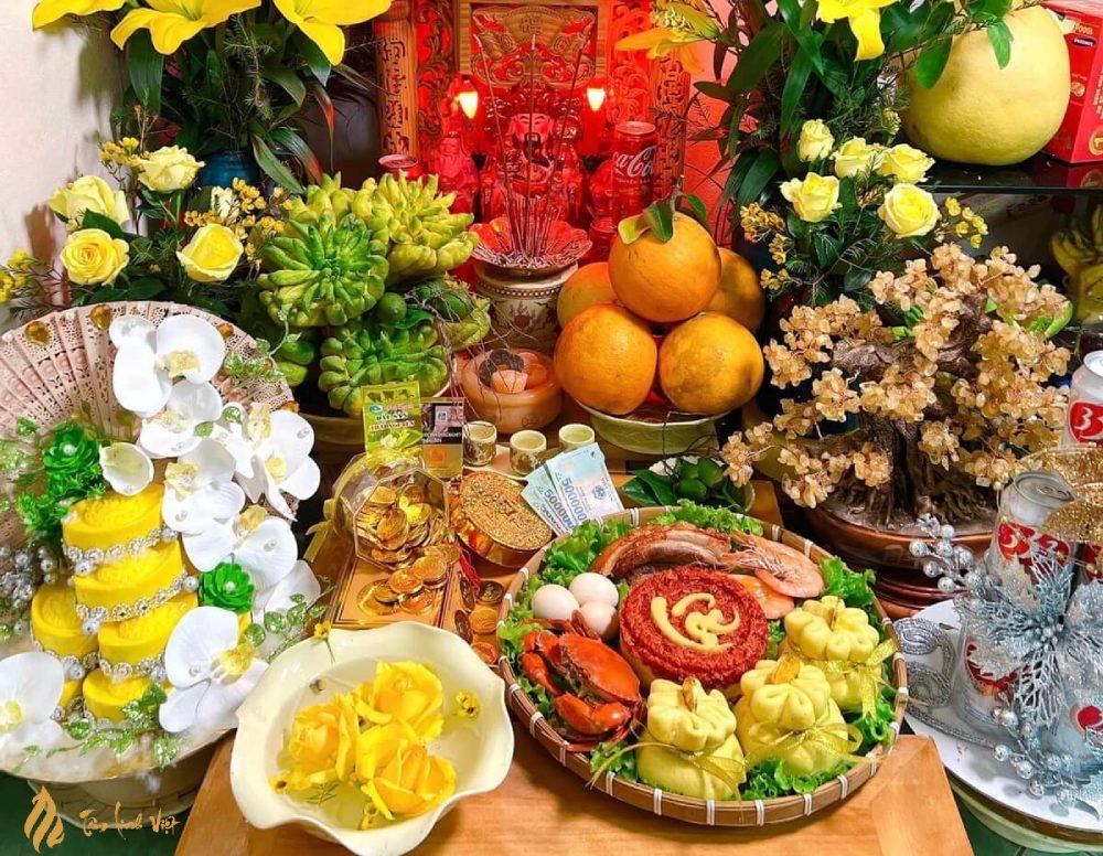 Bàn Thờ Thần Tài cúng rằm tháng 7 