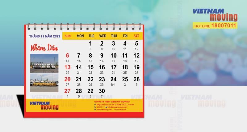 Danh sách ngày giờ tốt nhập trạch tháng 11 năm 2022